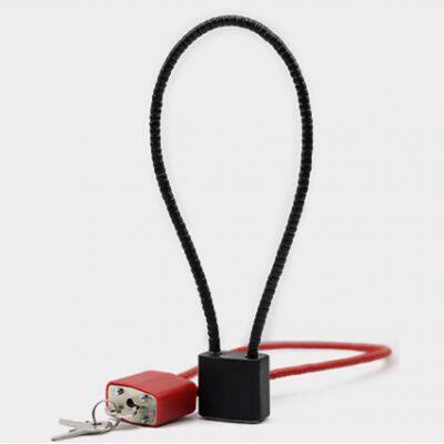 8'' 11'' 13'' 15'' Steel Shackle Cable Lock High Security Red/black Gun Lock photo-3
