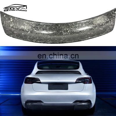 Model 3 IMP Style Forged Carbon Rear Spoiler Wing Spoiler For Tesla Model 3