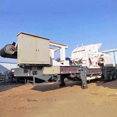 50 ton vehicle mounted stone crusher with hourly production capacity