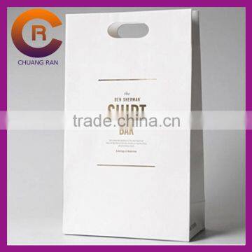 No rope cheap printed custom paper foldable shopping bag