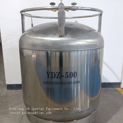 Self Pressurized Liquid Nitrogen Tank YDZ-500 Stainless Steel Tank Automatically Supplies Large Capacity Liquid Nitrogen photo-2