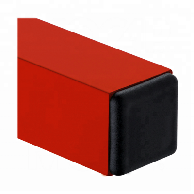 1.5 X 1.5 Inch  3x3 Inch Black Hollow Stainless Steel square Aluminium Ended Capped Plug square Tube Caps