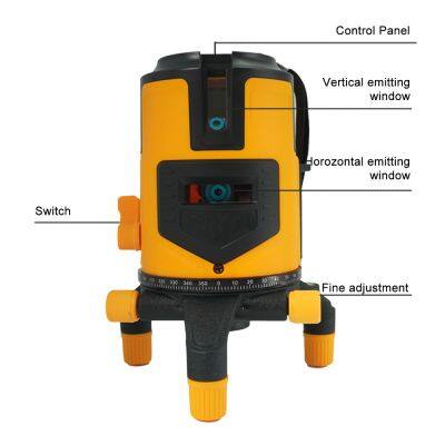 5 Line Green Beam Laser Level Rechargeable Self-Leveling Construction Tool With Adjustable Platform for Wall Ceiling Work photo-2