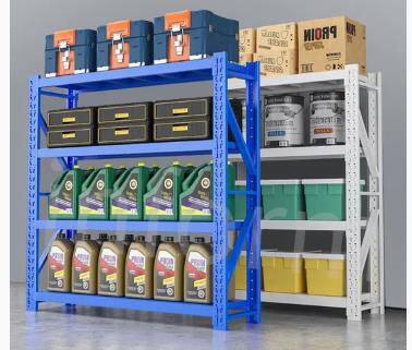 Leading Factory Industrial Warehouse Storage Steel Light Duty Shelf for Grocery Store