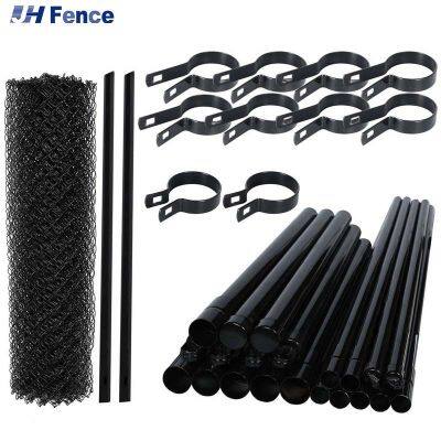 Easily Assembled 100 ft Used Industry Chain Link Wire Fence Galvanized Pvc Black Coated Diamond Security Fence Cyclone Wire Mesh photo-6