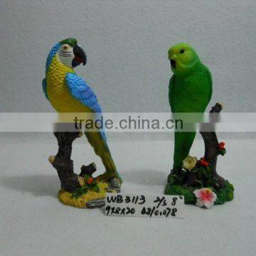 Resin Parrot bird animal statue for garden decoration