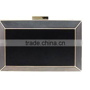 factory wholesale hard case pu evening clutch bag from china