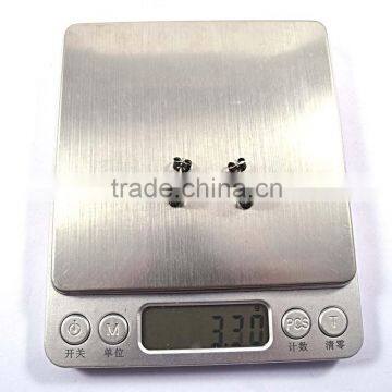 Best Selling Jewelry Stainless Steel Mens Punk Skull Earrings photo-5