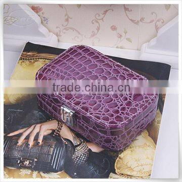 Branded handmade luxury velvet PU leather unique jewelry storage