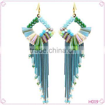 2016 New Design Fashion Charm Tassel Earrings Romatic Wedding Jewellery