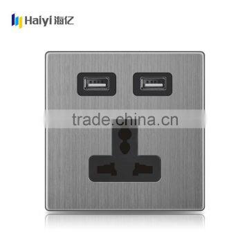 Alibaba China Supplier Sale Wall Light Switch 13A Socket 2 USB Port