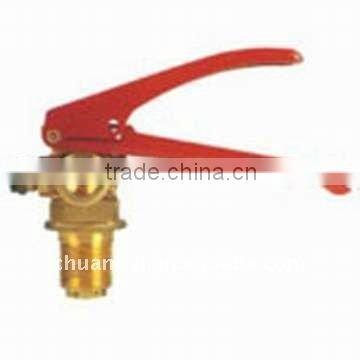 CO2 extinguisher valve