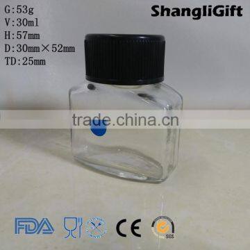 30ml Ink Glass Bottle With Cap