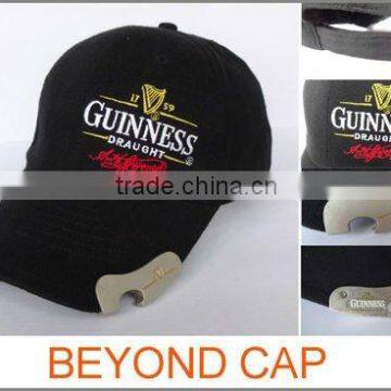 Custom Cotton Beer Bottle Opener Cap With Embroidery Logo
