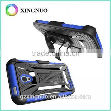 Rugged Armor Holster Case Cover Case For Alcatel One Touch Conquest 7046T With Kickstand and Locking Belt Swivel Clip photo-2