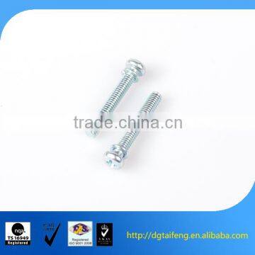 Blue Zinc Coated Slotted Cup Head Spinning Washer Electronic Screw