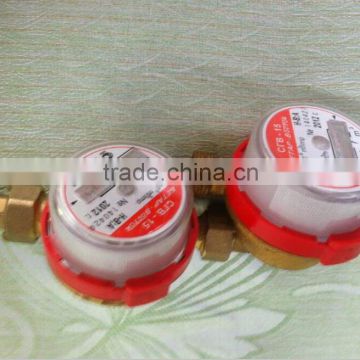 Single-jet brass digital water flow meter