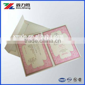 Xaimen Customized Invitation Card Printing/ Wedding invitation Card printing/ Greeting card printing