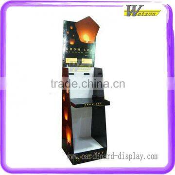 Floor cardboard display stand for supermarket promotion