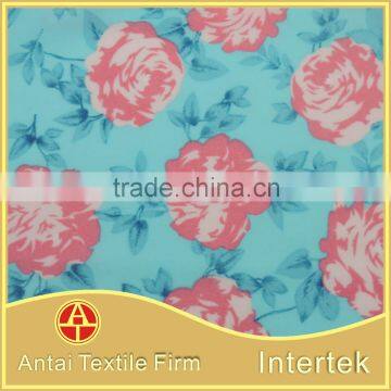 Floral printed microfiber for women's dress