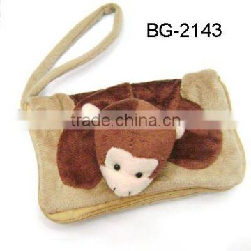 hot sale animal zipper pouch for mobile phone