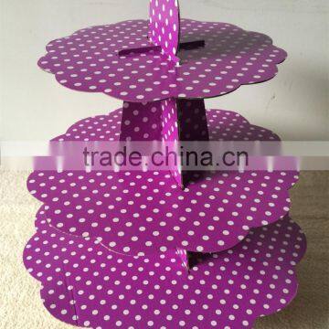 Wholesale Cardboard Cupcake Stand Appropriate for Birthday Party, Baby Shower or Wedding