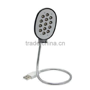 Ultra Bright USB 13 LED 13LED Light Lights Lighting Powered Flexible White Reading Lamp for Laptop Power Bank Mobile Charger Com photo-4