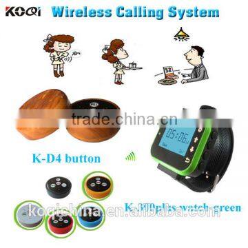 new modern wireless elecronic call bell K-D4 waiter buzzer K-300plus wireless call pager system