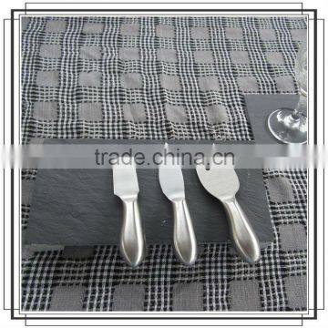 Slate food divider plate with original sotne feet/disapossable divider plate