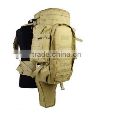 Tactical Military Hunting Molle Dual Rifle Backpack Padded Double Gun Bag Case Tan