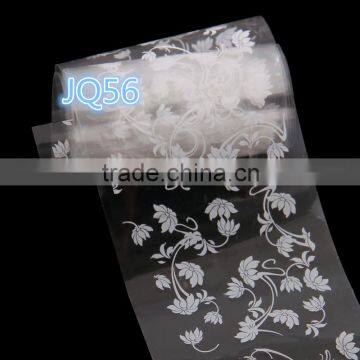 Women Fashion Mixed 4*100CM Nail Art Transfer Foil Set Tip Decoration White flower Christmas'Day stickers