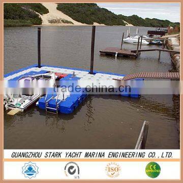 Marina polyethylene floating dock card system