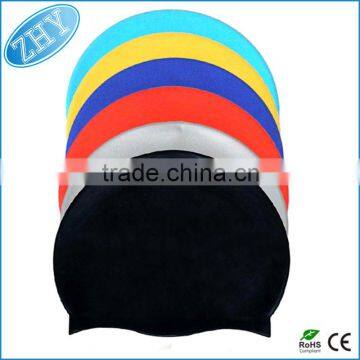 Colorful Customized Logo Available Printed Silicone Swim Cap