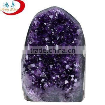 wholesale fengshui ornamental stone/raw crystal stone/real natural rough Uruguay amethyst crystal geode stone