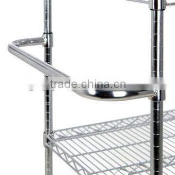 With Clips 460mm Wide Chrome Adjustable Trolley Handle