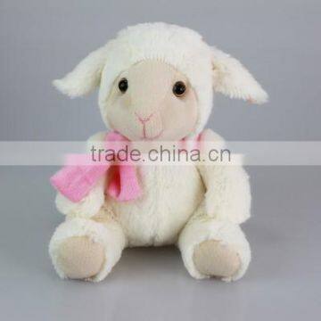 high quality plush sheep with scarf soft toy for kids mingencustom factory