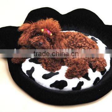 Leopard Footprint Pet Cushion, High Quality Doghouse 1/3