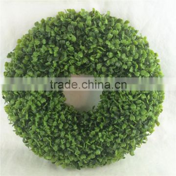 2016 round shape artificial boxwood garland with foam