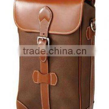 Transitional Hand Wine Case and Wine Holder