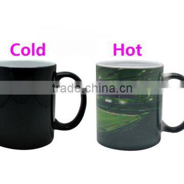 2015 promotional product normal shape magic photo coffee and tea cups