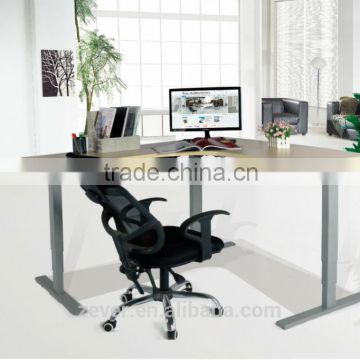 Three legs height adjustable desk frame