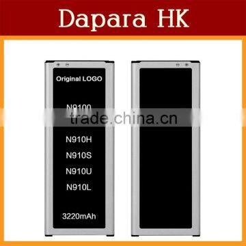 100% Original Replacement Battery For Samsung Note 4 N9100 N910F N910H N910S N910U N910L 3220mAh Free Shipping