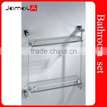 BATHROOM SHOWER DOUBLE GLASS SHELF