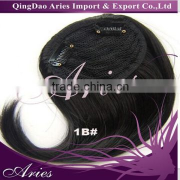 Synthetic Hair Black Headband Neat Bang Fringe Hair Extension