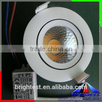 180 adjustable LED 3W COB Downlight 230V 40 degree