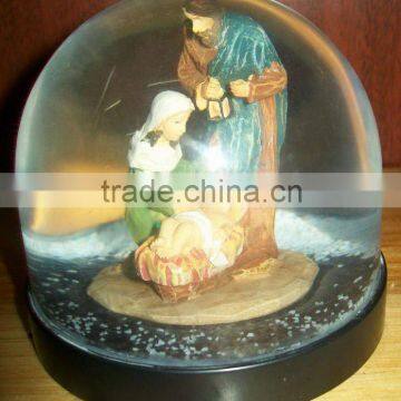 Polyresin Religion Water Globe