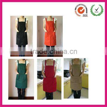 Traditional 100% spun cotton apron kitchen wholesale