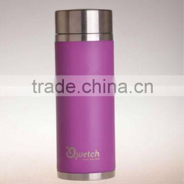 420ML double wall stainless steel vacuum flask with strainer/tea thermos