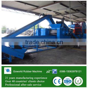 Tyre cracker machine / waste tire recycling system