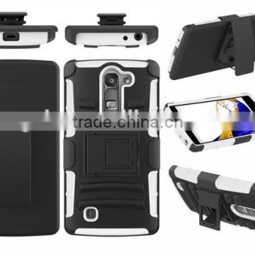 For LG VOLT 2 heavy duty rugged defender case with rotate kickstand